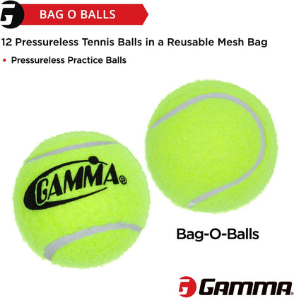 Unleash Your Game with Our 12-Pack of Pressureless Tennis Balls - Durable Mesh Bag for Easy Transport - Perfect for Practice and Play!
